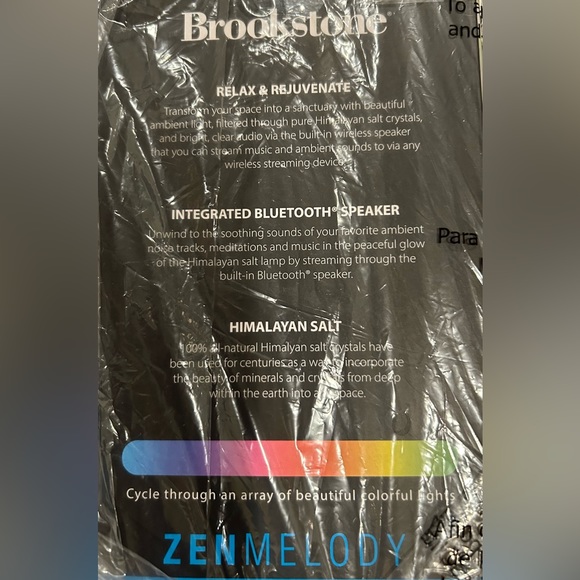 Lamp: Brookstone Natural Himalayan Salt lamp with speaker Zenmelody - Picture 4 of 7